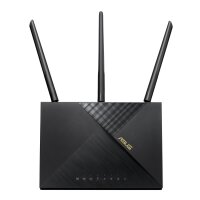 ASUS 4G-AX56 - Wi-Fi 6 (802.11ax) - Dual-Band (2,4 GHz/5 GHz) - Ethernet/LAN - 3G - Schwarz - Tabletop-Router