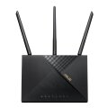ASUS 4G-AX56 - Wi-Fi 6 (802.11ax) - Dual-Band (2,4 GHz/5 GHz) - Ethernet/LAN - 3G - Schwarz - Tabletop-Router