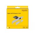 Delock PCI Express x1 Karte 1 x RJ45 Gigabit LAN RTL8111 - Eingebaut - Kabelgebunden - PCI Express - Ethernet - 1000 Mbit/s