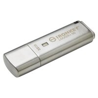 Kingston IronKey 32GB IKLP50 AES USB - w/256bit Encryption - 32 GB - USB Typ-A - 3.2 Gen 1 (3.1 Gen 1) - 145 MB/s - Kappe - Silber