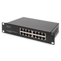 DIGITUS 16-Port Gigabit Switch, 10 Zoll, Unmanaged