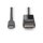 DIGITUS AK-300334-020-S - USB Typ-C auf DisplayPort BidireKtional max. Auflösung 8K@30Hz, Länge: 2m, Schwarz