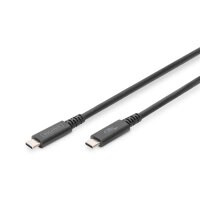 DIGITUS AK-300343-008-S - USB 4.0 Verbindungskabel, Typ - C auf  Typ - C max. Auflösung 8K@30Hz, PD3.0, 40Gbits/s, 0,8m, s