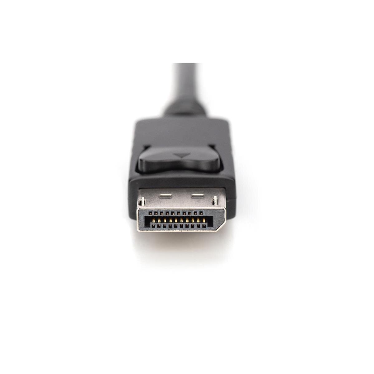 DIGITUS AK-330111-020-S - HDMI auf DP Adapterkabel, 2m, 4K@30Hz externe Stromquelle USB - A