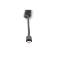 DIGITUS AK-600434-006-S - USB - C zu Lightning Spring Kabelÿ MFI C94 TPU USB 2.0, PD20W Max 1m