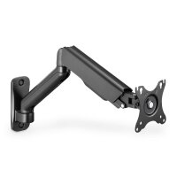 DIGITUS DA-90425 - Single Gasdruckfeder Monitor-Wandhalter 32", 9 kg max, schwarz
