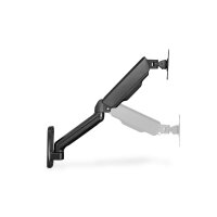 DIGITUS DA-90425 - Single Gasdruckfeder Monitor-Wandhalter 32", 9 kg max, schwarz