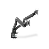DIGITUS DA-90427 - Dual Gasdruckfeder Monitor Tisch-Halterung 2x 35", 2x 15 kg max. schwarz