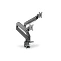 DIGITUS DA-90427 - Dual Gasdruckfeder Monitor Tisch-Halterung 2x 35", 2x 15 kg max. schwarz