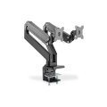 DIGITUS DA-90427 - Dual Gasdruckfeder Monitor Tisch-Halterung 2x 35", 2x 15 kg max. schwarz