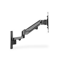 DIGITUS DA-90428 - Single Gasdruckfeder Monitor-Wandhalter 43", 23 kg max, schwarz