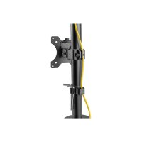 DIGITUS DA-90438 - Monitor Vertical Mount 17-32", 8 kg max. each, clamp or grommet mount