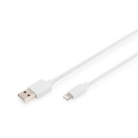 DIGITUS DB-600106-020-W - USB-A zu lightning MFI  C89, 2M...