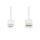 DIGITUS DB-600109-020-W - Type C zu lightning MFI  C94, 2M Füllung+AL+B Mantel PVC, weiß OD:3.5mm