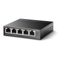 TP-LINK 5-Port-Gigabit-Desktop-Switch mit 4-Port-PoE+ - Unmanaged - Gigabit Ethernet (10/100/1000) - Power over Ethernet (PoE) - Wandmontage