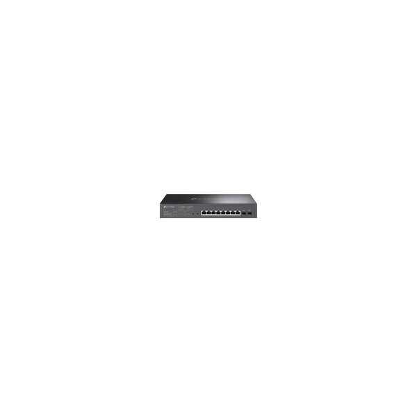 TP-LINK JetStream -8-Port-Gigabit-Smart-PoE-Switch mit 2 SFP-Slots - Managed - L2/L2+ - Gigabit Ethernet (10/100/1000) - Power over Ethernet (PoE) - Rack-Einbau - 1U