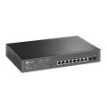 TP-LINK JetStream -8-Port-Gigabit-Smart-PoE-Switch mit 2 SFP-Slots - Managed - L2/L2+ - Gigabit Ethernet (10/100/1000) - Power over Ethernet (PoE) - Rack-Einbau - 1U