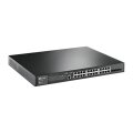TP-LINK JetStream -28-Port-Gigabit-L2-Managed-Switch mit 24 PoE+-Ports - Managed - L2+ - Gigabit Ethernet (10/100/1000) - Power over Ethernet (PoE) - Rack-Einbau - 1U