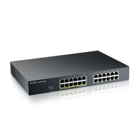 ZyXEL GS1915-24EP - Managed - L2 - Gigabit Ethernet (10/100/1000) - Power over Ethernet (PoE) - Rack-Einbau - Wandmontage