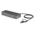 StarTech.com Universale Laptop Dockingstation - Hybrid USB-C & USB-A Dock - Dual 4K DP & HDMI - 100W PD - Mac / Windows / Chrome OS - 4x USB 5Gbps Hub - GbE - Kabelgebunden - USB 3.2 Gen 1 (3.1 Gen 1) Type-C - 3,5 mm - IEEE 802.3 - IEEE 802.3ab - IEEE 802