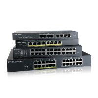 ZyXEL GS1915-24E - Managed - L2 - Gigabit Ethernet (10/100/1000) - Rack-Einbau - 1U - Wandmontage