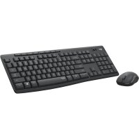 Logitech MK295 Silent - Volle Größe (100%) - Kabelgebunden - RF Wireless - QWERTZ - Graphit - Maus enthalten
