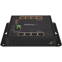 StarTech.com Industrial 8 Port Gigabit PoE Switch - 4 x PoE+ 30W - Power Over Ethernet - G