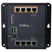 StarTech.com Industrial 8 Port Gigabit PoE Switch - 4 x PoE+ 30W - Power Over Ethernet - G