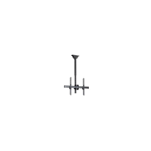 StarTech.com TV-Deckenhalterung - Vollbewegliche - Universelle - Hängende Einzelbildschirmhalterung mit Kurzem - Verstellbarem Teleskopmast - Neigbar/Schwenkbar - VESA-Halterung für 32"-75" Bildschirme - 50 kg - 94 cm (37") - 190,5 cm (75") - 200 x 200 mm
