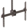 StarTech.com TV-Deckenhalterung - Vollbewegliche - Universelle - Hängende Einzelbildschirmhalterung mit Kurzem - Verstellbarem Teleskopmast - Neigbar/Schwenkbar - VESA-Halterung für 32"-75" Bildschirme - 50 kg - 94 cm (37") - 190,5 cm (75") - 200 x 200 mm