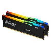 Kingston FURY Beast 32 GB 5600 MT/s DDR5 CL40 DIMM (2er-Kit) RGB - 32 GB - 2 x 16 GB - DDR5 - 288-pin DIMM