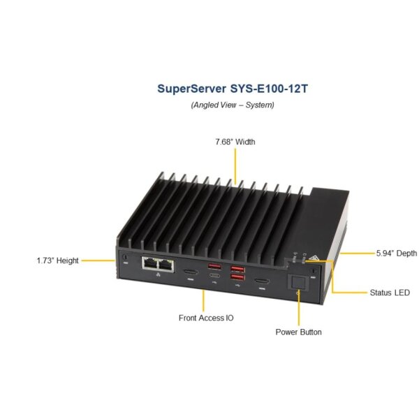 Supermicro SuperServer E100-12T-C - Barebone - Celeron