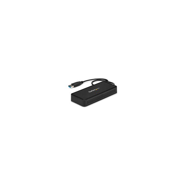 StarTech.com USB 3.0 Mini Dock - USB-A Dockingstation mit zwei Monitoren und DisplayPort 4K 60Hz Video- und Gigabit-Ethernet - 30 cm langes Kabel - Tragbarer USB 3.1 Gen 1 Typ A-Laptopadapter - Kabelgebunden - USB 3.2 Gen 1 (3.1 Gen 1) Type-A - 10,100,100