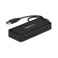 StarTech.com USB 3.0 Mini Dock - USB-A Dockingstation mit zwei Monitoren und DisplayPort 4K 60Hz Video- und Gigabit-Ethernet - 30 cm langes Kabel - Tragbarer USB 3.1 Gen 1 Typ A-Laptopadapter - Kabelgebunden - USB 3.2 Gen 1 (3.1 Gen 1) Type-A - 10,100,100