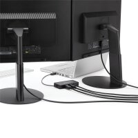 StarTech.com USB 3.0 Mini Dock - USB-A Dockingstation mit zwei Monitoren und DisplayPort 4K 60Hz Video- und Gigabit-Ethernet - 30 cm langes Kabel - Tragbarer USB 3.1 Gen 1 Typ A-Laptopadapter - Kabelgebunden - USB 3.2 Gen 1 (3.1 Gen 1) Type-A - 10,100,100