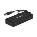 StarTech.com USB 3.0 Mini Dock - USB-A Dockingstation mit zwei Monitoren und DisplayPort 4K 60Hz Video- und Gigabit-Ethernet - 30 cm langes Kabel - Tragbarer USB 3.1 Gen 1 Typ A-Laptopadapter - Kabelgebunden - USB 3.2 Gen 1 (3.1 Gen 1) Type-A - 10,100,100