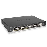 Netgear GS348PP Unmanaged Gigabit Ethernet (10/100/1000) Power over Ethernet (PoE) Schwarz - Unmanaged - Gigabit Ethernet (10/100/1000) - Vollduplex - Power over Ethernet (PoE) - Rack-Einbau