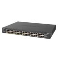 Netgear GS348PP Unmanaged Gigabit Ethernet (10/100/1000) Power over Ethernet (PoE) Schwarz - Unmanaged - Gigabit Ethernet (10/100/1000) - Vollduplex - Power over Ethernet (PoE) - Rack-Einbau