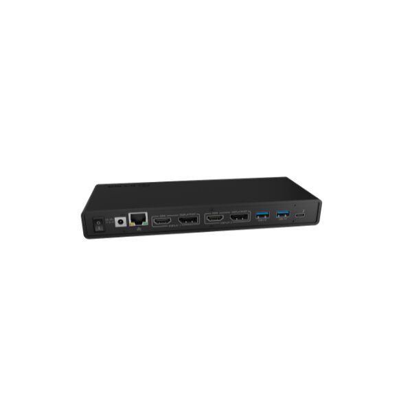 ICY BOX IB-DK2245AC - Verkabelt - USB 3.2 Gen 1 (3.1 Gen 1) Type-C - 60 W - 3,5 mm - 10,100,1000 Mbit/s - Schwarz