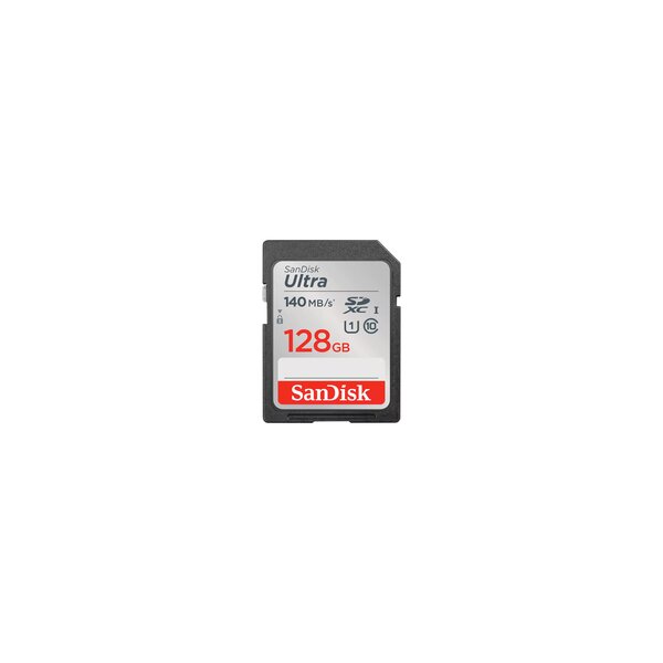 SanDisk Ultra - 128 GB - SDXC - Klasse 10 - UHS-I - 140 MB/s - Class 1 (U1)