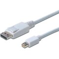 DIGITUS AK-340102-020-W - DisplayPort Anschlusskabel, mini  DP - DP St/St, 2.0m, m/Verriegelung, DP 1.1a konform, we