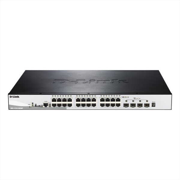 D-Link Switch DGS-1510-28XMP E DGS151028XMP DGS-1510-28XMP/E - Switch - Glasfaser (LWL)