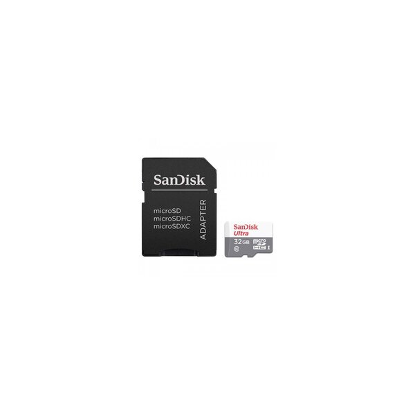 SanDisk Ultra microSD - 32 GB - MicroSDHC - Klasse 10 - UHS-I - Grau - Rot