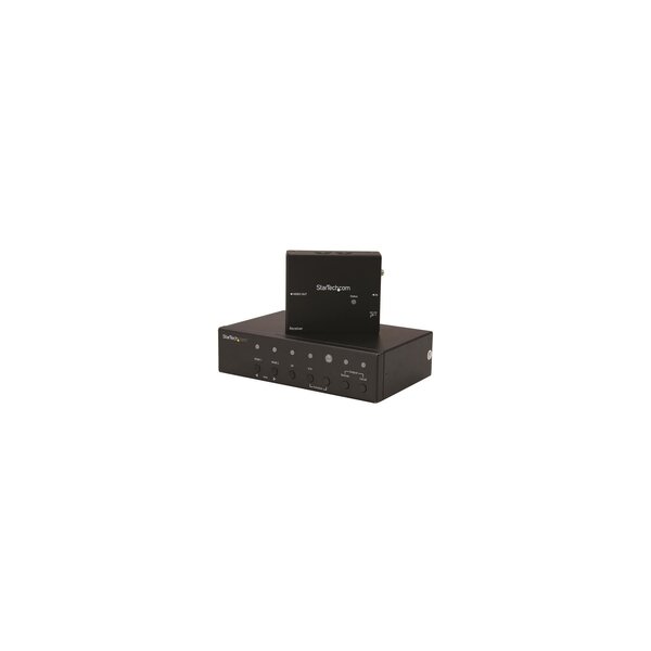StarTech.com Multi-Input HDBaseT Extender mit eingebautem Switch - DisplayPort - VGA und HDMI over CAT5 oder CAT6 - bis zu 4K - 4096 x 2160 Pixel - AV-Sender & -Empfänger - 70 m - Schwarz
