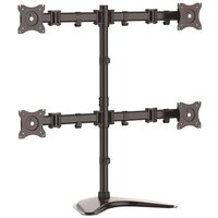 StarTech.com Vierfach-Monitorhalter - Schwenkbar - Freistehend - 8 kg - 33 cm (13 Zoll) - 68,6 cm (27 Zoll) - 100 x 100 mm - Schwarz