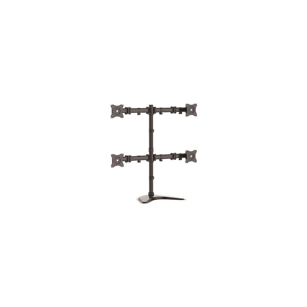 StarTech.com Vierfach-Monitorhalter - Schwenkbar - Freistehend - 8 kg - 33 cm (13") - 68,6 cm (27") - 100 x 100 mm - Schwarz