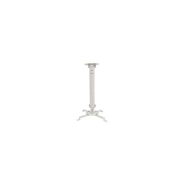 Techly Deckenhalterung für Beamer, ausziehbar, 54-90cm, Silber
