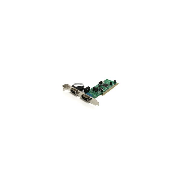 StarTech.com 2 Port Serielle RS422/485 PCI Schnittstellenkarte mit 161050 UART - PCI/PCI-X - Seriell - RS-422 - RS-485 - CE - FCC - SystemBase -SB16C1052PCI - 128 Kbit/s