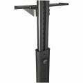 StarTech.com Computertisch mit Rollen und Monitorhalterung - CPU/PC-Halter - Tastaturablage - Ergonomischer höhenverstellbarer Desktop Computerwagen - Rollender mobiler Steharbeitsplatz auf Rädern - Schwarz - 8 kg - Stahl - 75 x 75 mm - 100 x 100 mm - 360