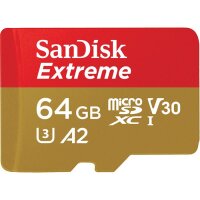 SanDisk Extreme - 64 GB - MicroSDXC - Klasse 10 - UHS-I -...